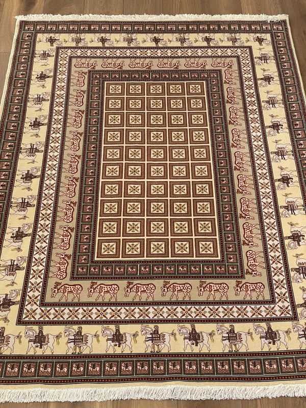 TABRIZ, A REPLICA OF 2500 YR-OLD PAZYRYK RUG